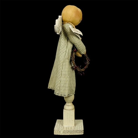 NIB Honey And Me Lisa Liffick 20 In Snowman Angel Christmas Primitive Country - Picture 3 of 7